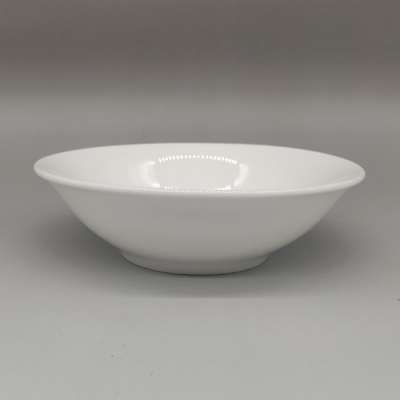 5.5inch 6inch 6.5inch Personalized Hotel Restaurant Pasta Bowls Ceramic Porcelain White Salad Bowl